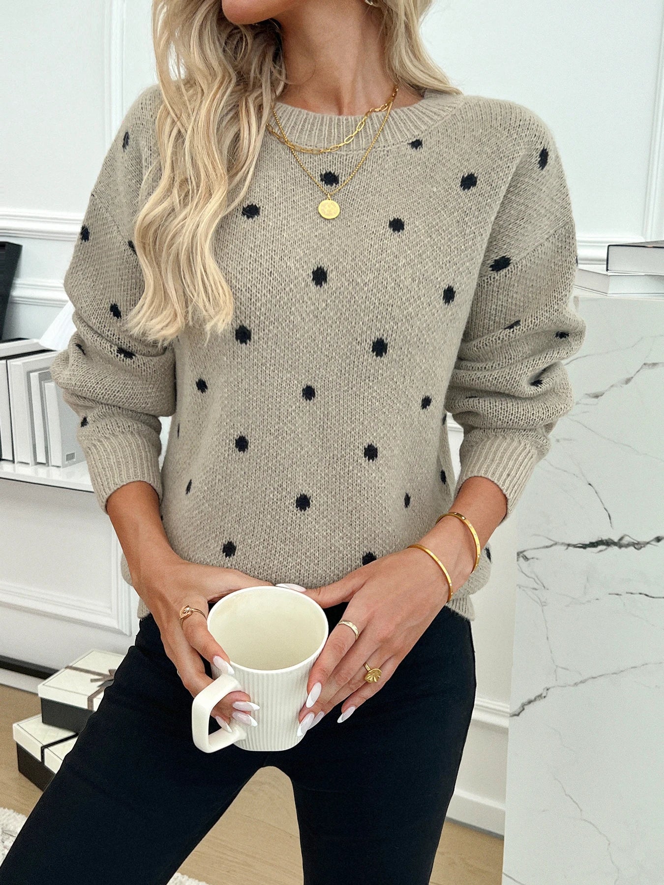 Dot About It Knit Sweater